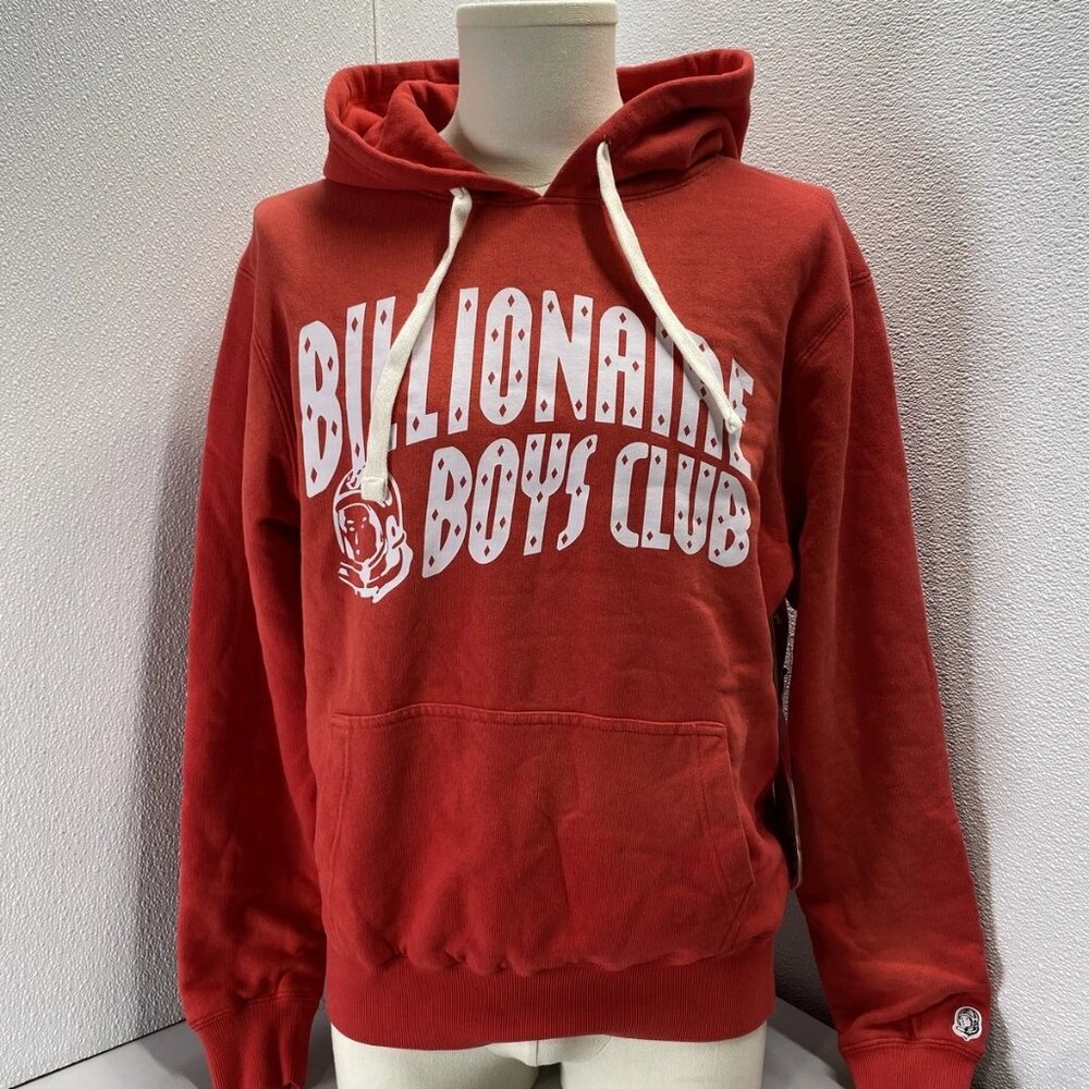 Billionaire Boys Club Men’s BB Vintage Arch Hoodie – Lollipop Red – Size M